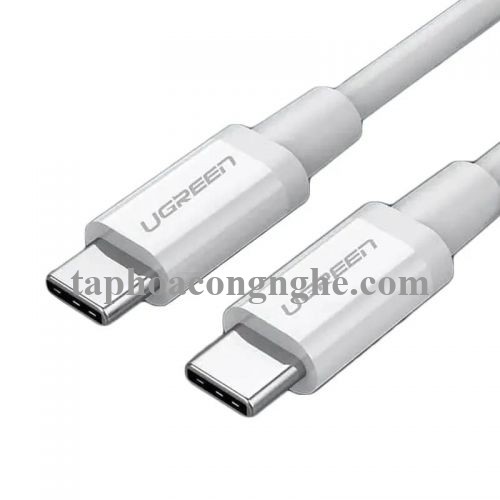 Ugreen 60517 0.5M màu Trắng Cáp Data Type C 2.0 đầu nhôm US264 30060517